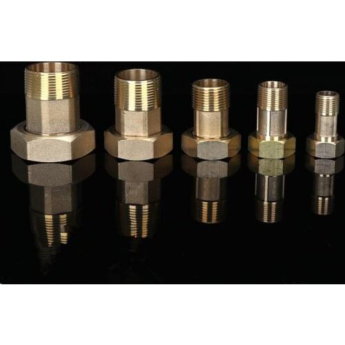 1PCS Brass Water Meter Connector Union/Loose Joint Reducer Bushing Female Male