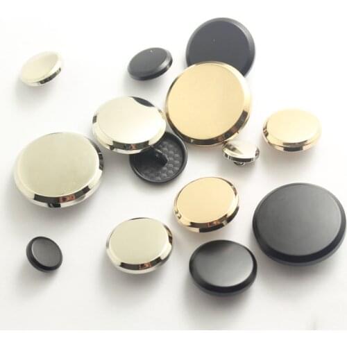 10PCS Metal Button Zinc Alloy Shank Button for Coat Jacket Windbreaker Buttons Fastener Plating Metal Snap Sewing Supplies