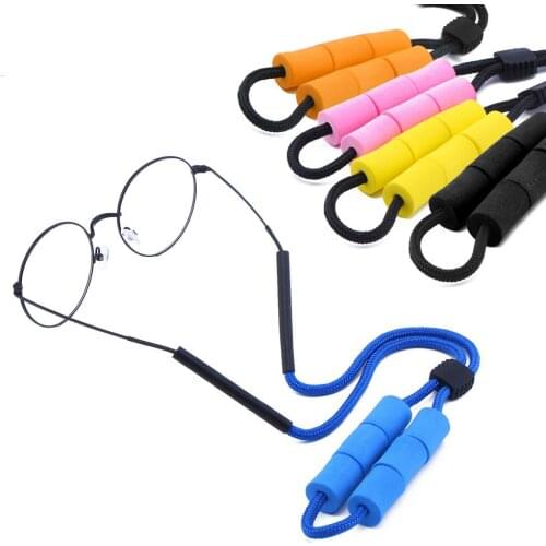 100pcs/lot Eyeglass Retainer Safety Strap Floating Foam Anti-peeling swimming glasses cord wholesale