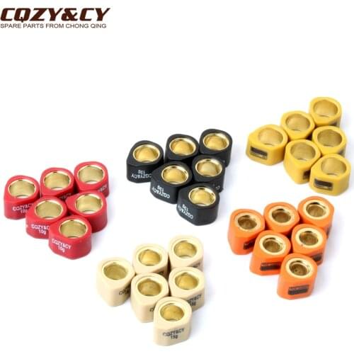 6PC Racing Variator Roller Weights 20x15mm 8g 10g 13g 15g 19.5g for Malaguti Blog Centro LE F18 Warrior 125cc 150cc