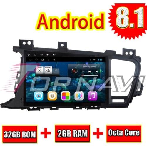 Automotive Player for KIA K5 2011 2012 2013 2014 2015 Android 8.1 9'' Topnavi Car GPS Navigation Multimedia PC Auto Video NO DVD