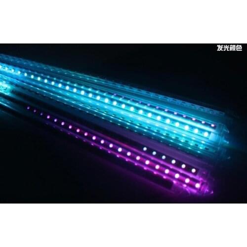 Free shipping SMD 3528 DC12 RGB LED Lamp meteor Light shower Lights 1set 10 Tube 50cm 60LEDs Outdoor Tree Decoration