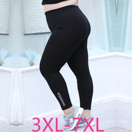 New autumn winter plus size pencil pants for women slim casual elastic waist tight long sport trousers 3XL 4XL 5XL 6XL 7XL