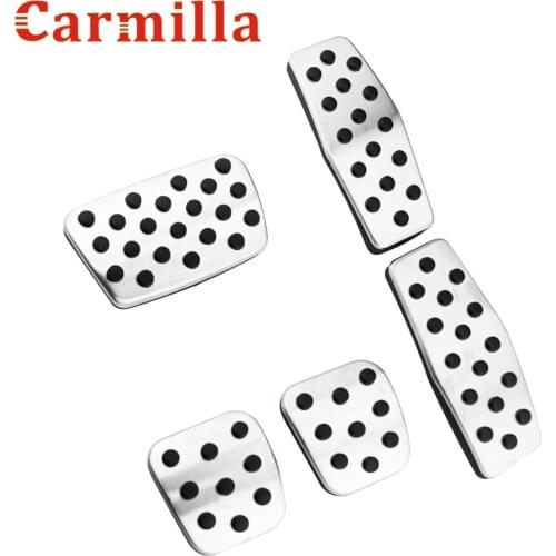 Carmilla Stainless Steel Car Pedal Cover for Chevrolet Malibu 2012 - 2021 AT MT Gas Brake Cluth Pedals Covers Accessories