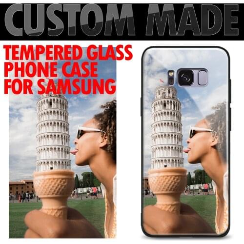 Custom made diy glossy Customized print photo Phone Case For Samsung Galaxy S8 S9 S10e S21 S20 S20FE ultra Plus Note 20 8 9 10