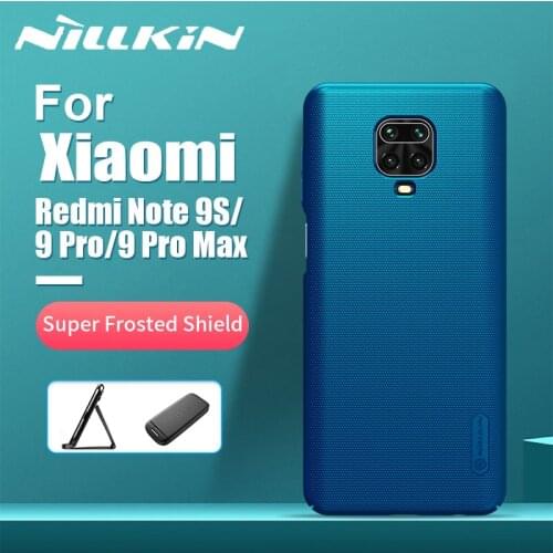 Nillkin Case for Xiaomi Redmi Note 9 Pro Max Case Frosted Shield Hard PC Phone Back Bag Full Cover Case on Redmi Note 9s 6.69