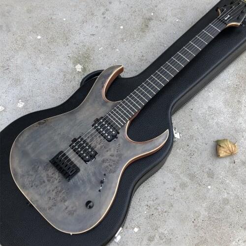 Ebony Fingerboard Black Burst Top 6 Strings Electric Guitar High Quality Hardwares Solid Wood Guitarra