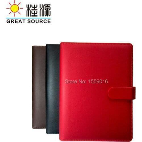 A5 Planner Binder Leather Cover Notebook 2021 Planner Diary Agenda Book With 2021 Calendar Stickers Block Oraganizer Gift Sets