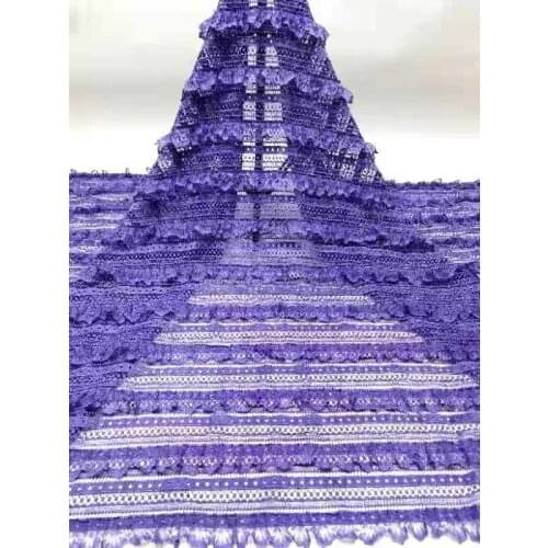 Ruffled Tulle Lace Pleated Mesh Tulle Tutu Dress Fabric Multi-layered Ruffled Mesh Doll Dress Wedding Dress FJ4457