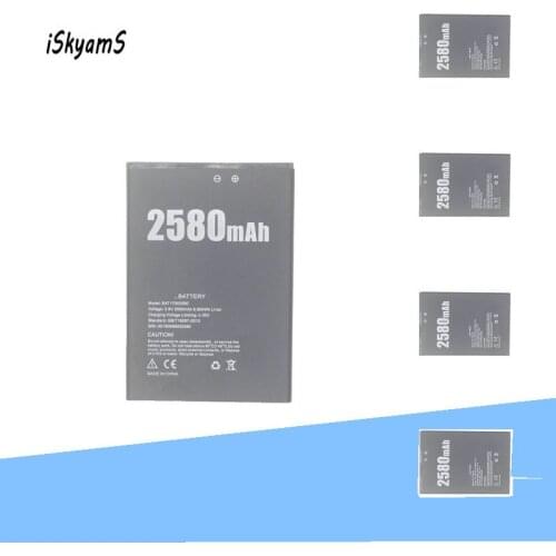 ISkyams 5pcs 2580mAh BAT17582580 Phone Replacement Battery For DOOGEE X20 Batteries
