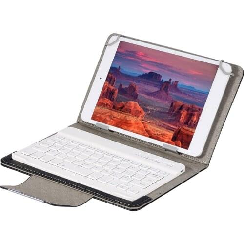 7-inch 10 inch Flat Bluetooth Keyboard Leather Case Huawei IPad Tablet Triple Play General Bluetooth Keyboard Protective Case