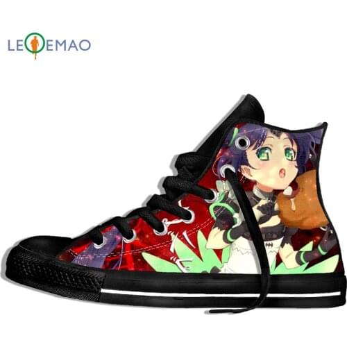 Custom Image Printing Sneakers Arrival Popular Anime Seven Deadly Men/Harajuku Style Plimsolls Canvas Breathable Walking Flat