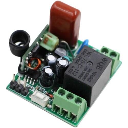 AC 220V 10A Mini Relay Receiver Remote Control Switch 315/433mhz learning code Smart Home Receiver Light Lamp LED