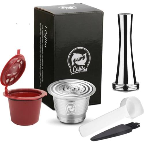 Reusable Capsule Stainless Steel Coffee Capsules Pods Refillable Compatible For Nespresso Machine
