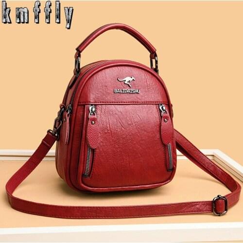 Fashion Multi-pocket Luxury Designer Messenger Bag High Quality Soft PU Leather Shoulder Bags Casual Crossbody Bags for Women