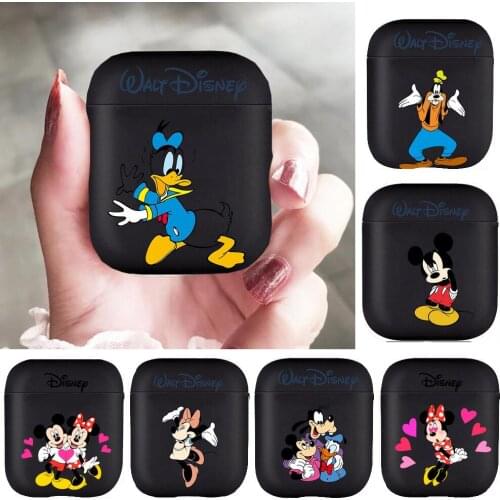 Happy Disney Mickey Minnie Mouse Soft Silicone Cases For Apple Airpods 1/2 Protective Bluetooth Wireless Earphone Cover For Appl