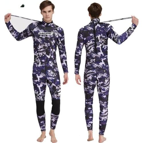 Neoprene Wetsuit 3MM Men Spearfishing Scuba Diving Body Suit Equipment Clothes Surf Hunting Kitesurf Windsurf Underwater Fishing
