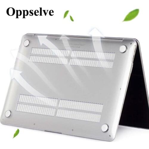 2021 Newest Laptop Transparent Case For Apple Macbook Air Pro Retina 11 12 13 15 16 inch bag Fasion Matte Coque For Macbook Air