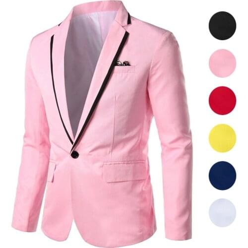 Fashion New Mens business and casual suit best man wedding suit jacket button mens fashion suit jacket