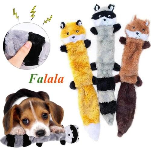 Pet Dog Plush Squeaky Toys Funny Soft Animal Shape Puppy Chew Internective Toy Cleaning Teeth Cute Cartoons Gifts For Small Dogs