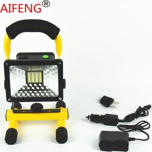30W 2400LM portable hunting spotlights camping spotlight 12V 24V car recharging charger 18650 led spot light handheld fishing