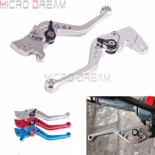 2X Silver CNC Aluminum Adjustable Motorcycle Brake Clutch Lever for Yamaha Jog 100 Scooter Motorbike L & R Brake Handle Levers