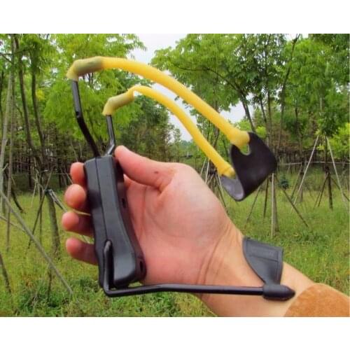 Folding Wrist Sling Shot Slingshots High Velocity Hunt Brace Bow Outdoor Hunting Slingshot Catapult