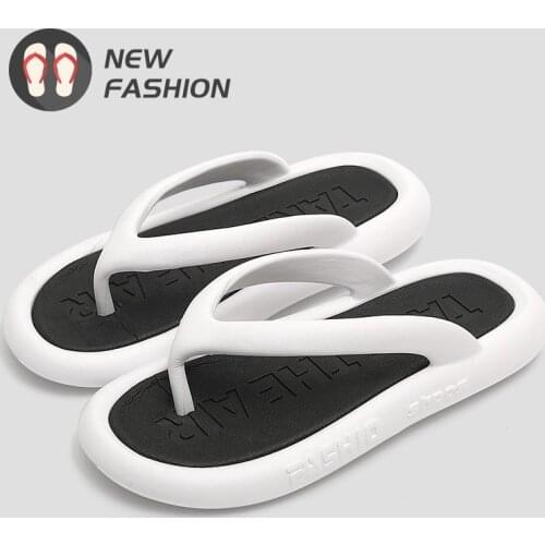 Indoor Home Summer Beach Ourdoor Sandals Women Men Thick Bottom Non-slip EVA Quality Fashion Design Slides Shoes Couple Slippers