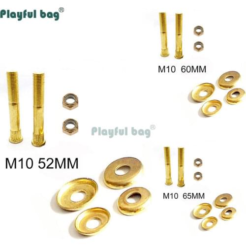 Playful Bag 52mm 60mm 65mm skateboard nails M10 skateboard bracket middle column PU shock absorbing bowl pad AMB29