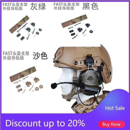 Z-TAC Tactical headset for FAST helmet rail external suspension bracket