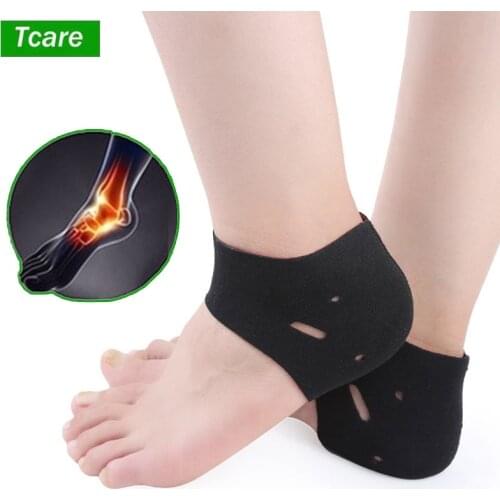 Tcare 1Pair Silicone Foot Chapped Care Tool Moisturizing Gel Heel Socks Cracked Skin Care Protector Pedicure Health