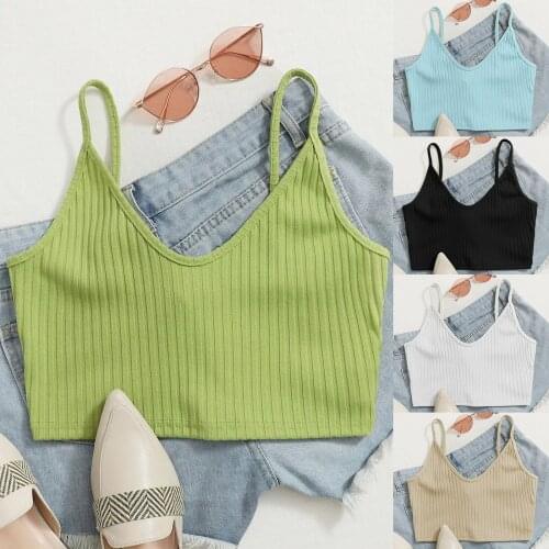 Sexy Cross Camis Slim Female Camisole Summer Pullover Streetwear Sleeveless Crop Top Solid Color Blended Basic Women Camisole