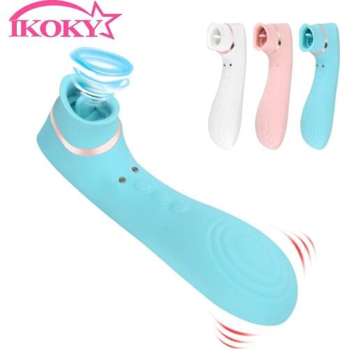 10 Speed Tongue Vibrator Clitoral Sucking Licking Nipple Sucking Vagina Stimulator Female Masturbator Erotic Sex Toys for Women