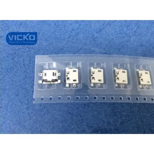 [VK] 100pcs Micro USB 5pin B type Female Connector For Mobile Phone Micro USB Jack Connector 5 pin Charging Socket 2
