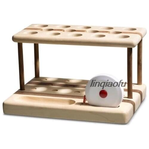 High quality imported solid wood crochet display storage rack