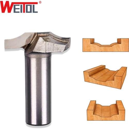 WeiTol 1pcs 1/2" Shank CNC Cleaning bottom router bit Woodworking Tools router bits for wood cutting tools