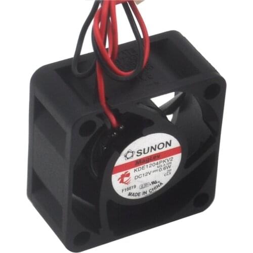 10 pcs/lot 2-wire 4020 Maglev 4cm 40mm silent cooling fan 0.6W KDE1204PKV2 for wholesale