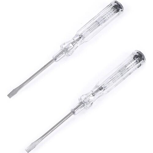 2pc 100-500V Induced Electrical Tester Screwdriver Test Probe Pen Voltage Detector light