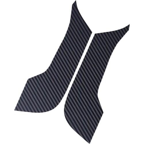 4Pcs Car Door Anti-Kick Mat Leather Carbon Fiber Protector Pad For Tesla Model 3