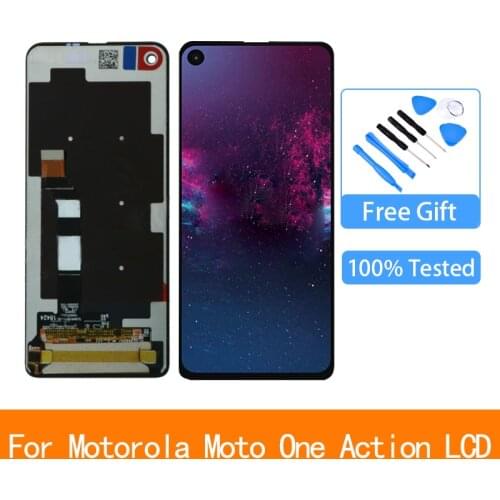 6.3" Original For Motorola One Action LCD Display Touch Screen Digitizer for XT2013-1 XT2013-2 Screen Assembly Replacement Parts