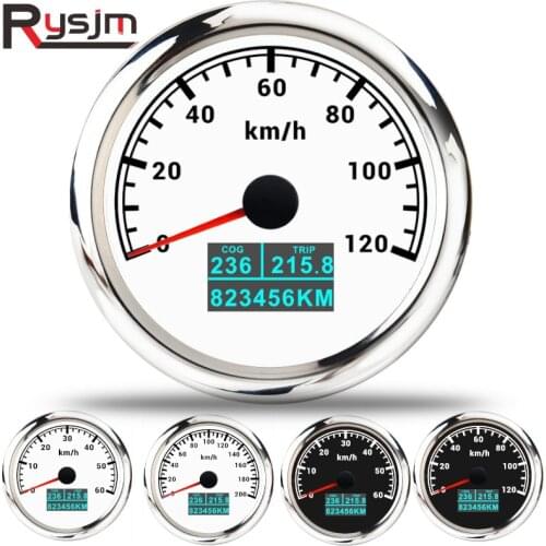 3 in 1 Digital Car Boat Motorcycle GPS Speedometer Gauge 60km/h 120km/h 200km/h Speed Gauge with COG TRIP GPS Antenna 12V 24V