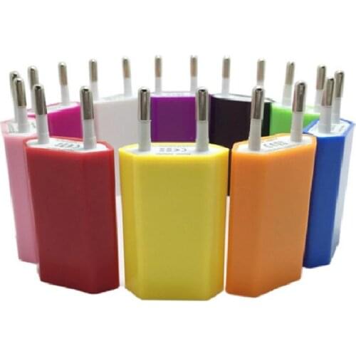 EU Standard US Plug 5V 1A Single USB AC Power Adapter Fast Charging For iPhone 4 4S 5 5S 6 6S 7 8 Plus X SE Phone Wall Charge