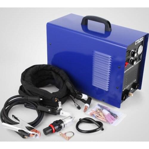 VEVOR CT520D Plasma Cutter Tig Stick Welder 3 in 1 Combo Welding Machine, 50Amp Air Plasma Cutter, 200A TIG/ Stick Welder