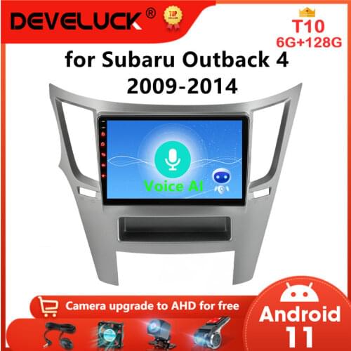 Android 10 AI Voice Control Car Radio for Subaru Outback 4 Legacy 5 2009 - 2014 Carplay Android AUTO Multimedia Player 2 din DVD