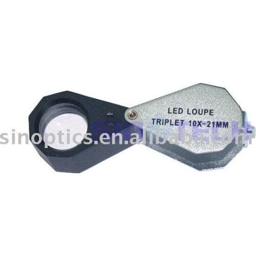 Free shipping 20X illumination Magnifiers GM1021I-P lighted loupe 6LEDs