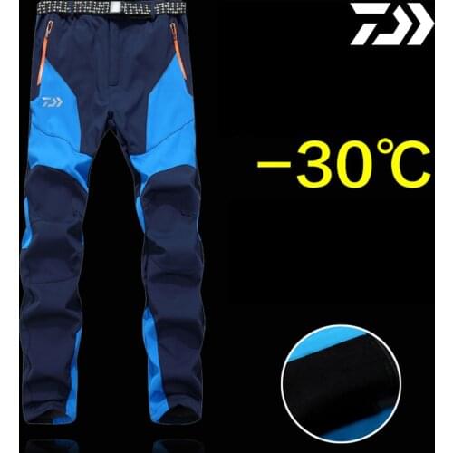 Daiwa PureLeisure Man Sports Winter Fishing Waterproof Camping Outdoor fishing Pants -30 Degree Fishing Softshell Trouser S-3XL