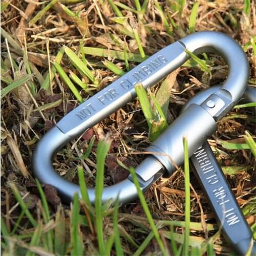 Aluminum Alloy D-ring Locking Carabiner Screw Lock Hanging Hook Buckle Keychain Outdoor Camping Alloy Locking Carabiner