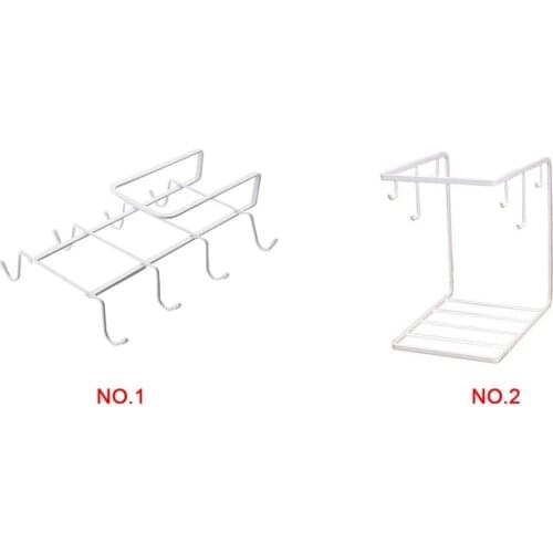 Kitchen Organizer Shelf Eco Friendly Cup Board Hanging Hook Cabinet Glass Mug Organizer Dishes Holder Rack Home Wardrobe