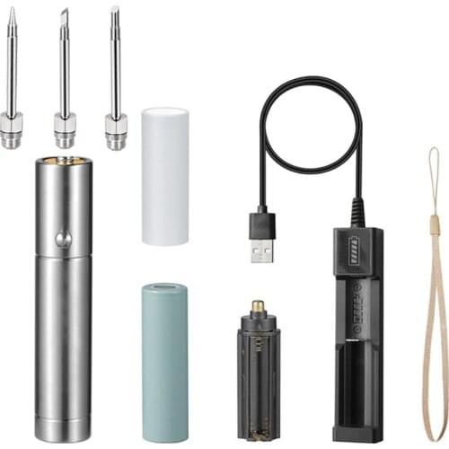 Power Supply Methods Battery Soldering Iron USB Wireless Charging Soldering Iron 510 Interface 18650 Battery