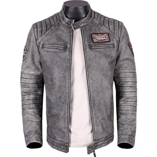 Name Brand Mans Jacket Winter Cowhide Leather Coat Oversized 4XL 5XL Genuine Leather Teeanger Boys Coat European America Style